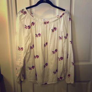 Off the shoulder blouse